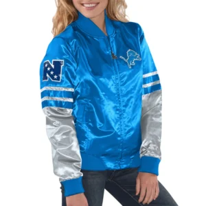 Detroit lions tie breaker jacket
