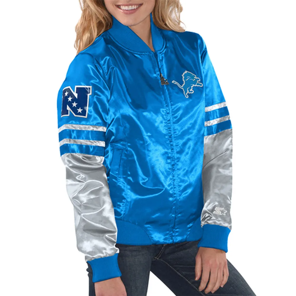 Detroit lions tie breaker jacket