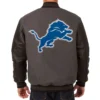 Detroit lions varsity charcoal jacket