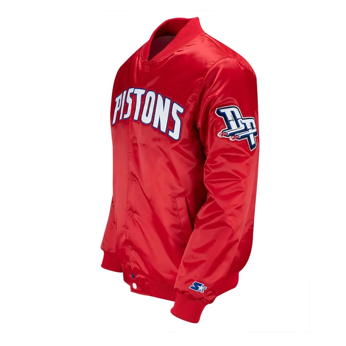 Detroit pistons 20th anniversary satin varsity jacket