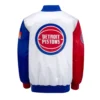 Detroit pistons color block satin 313 jacket