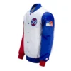 Detroit pistons color block satin jacket
