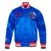 Detroit pistons pro standard city centric blue satin varsity jacket 2