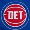 Detroit pistons pro standard script tail blue satin varsity jacket 6