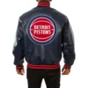Detroit pistons real leather varsity jacket navy 2