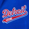 Detroit pistons script tail wool leather varsity jacket blue white 2