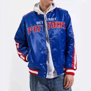 Detroit pistons striped jacket