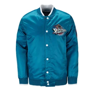 Detroit pistons ty mopkins teal jacket