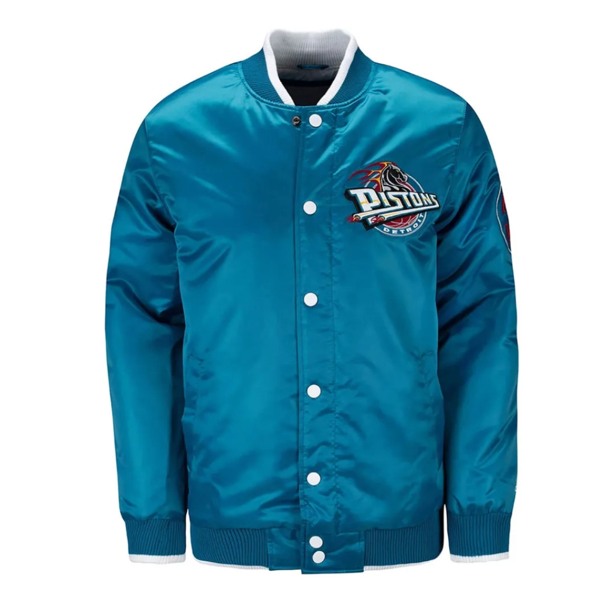 Detroit pistons ty mopkins teal jacket