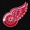 Detroit red wings black out team logo jacket