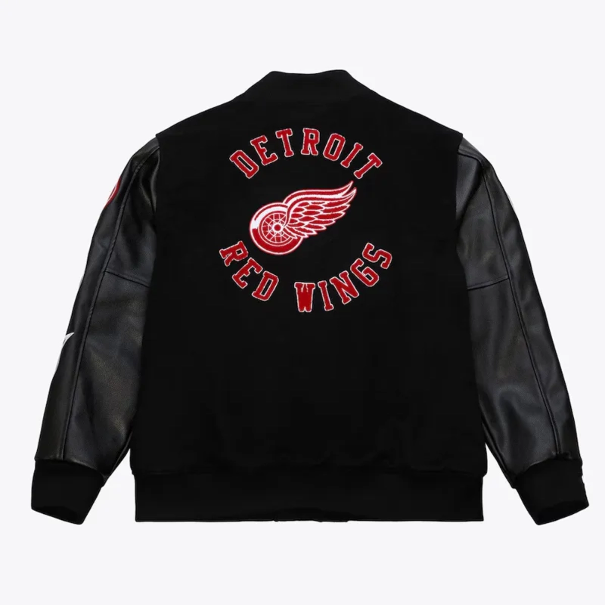 Detroit red wings black out varsity jacket
