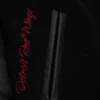 Detroit red wings black out wool leather jacket