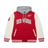 Detroit red wings black rinkside hooded jacket