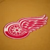 Detroit red wings browncream dusted hooded front logo
