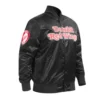 Detroit red wings classic black satin jacket
