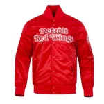 Detroit Red Wings Classic Red Satin Jacket