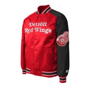 Detroit red wings dugout spring satin jacket