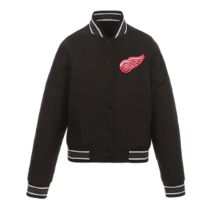 Detroit red wings front hit black jacket