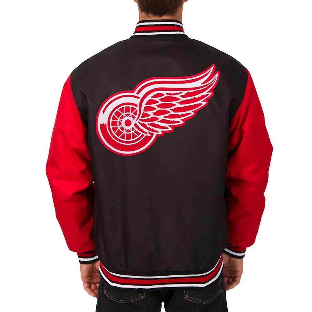 Detroit red wings front hit black red jacket