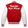 Detroit red wings letterman wool leather varsity jacket 1 1