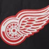 Detroit red wings one color wool varsity jacket black 2 1