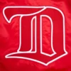 Detroit red wings retro classic full snap satin varsity jacket red 5