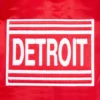 Detroit red wings retro classic full snap satin varsity jacket red 6