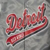 Detroit red wings script tail satin varsity jacket gray 5
