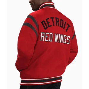 Detroit red wings tailback red cotton jacket