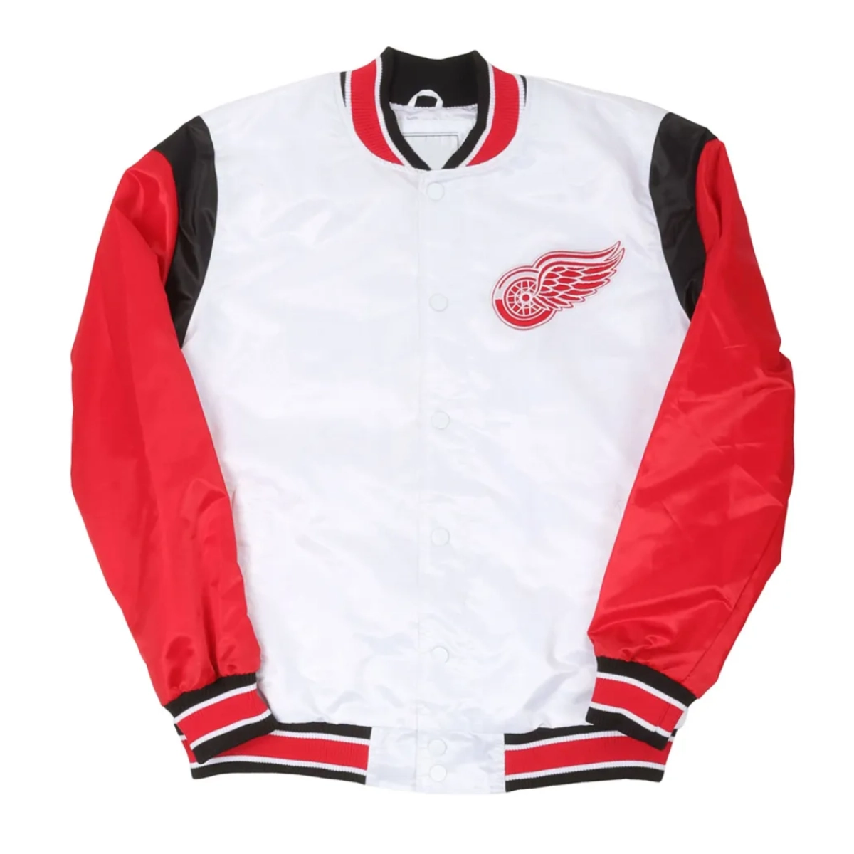Detroit red wings teddy satin jacket