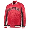 Detroit red wings the ace satin varsity jacket red 2