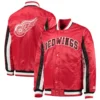 Detroit red wings the ace satin varsity jacket red 3