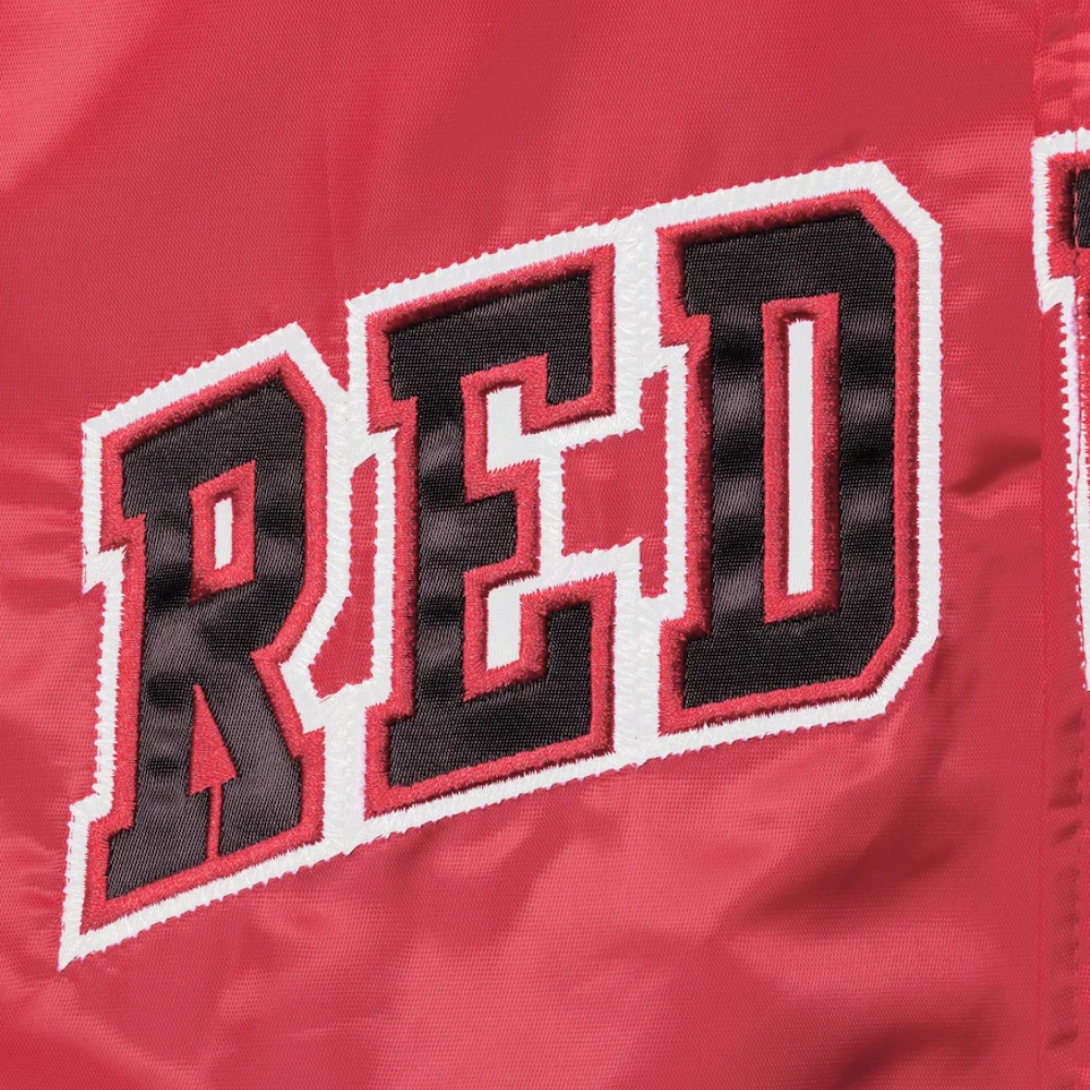 Detroit red wings the ace satin varsity jacket red