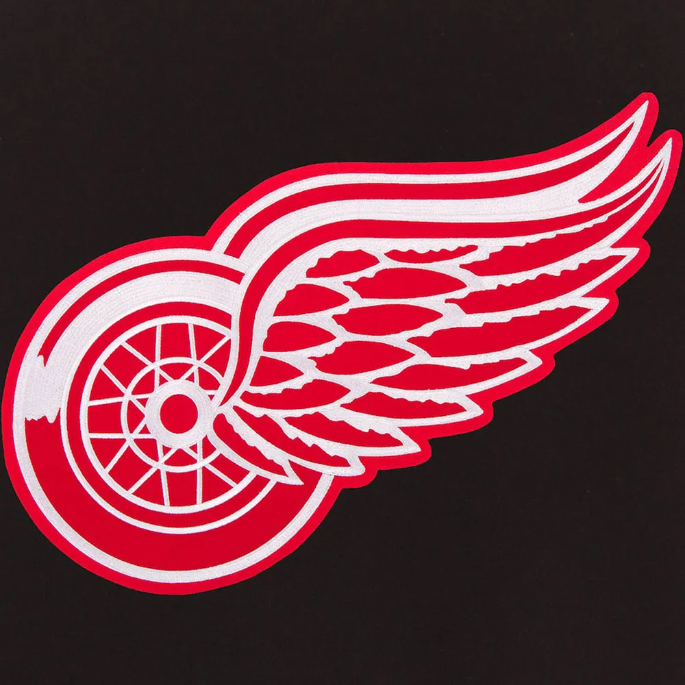 Detroit red wings two tone varsity jacket