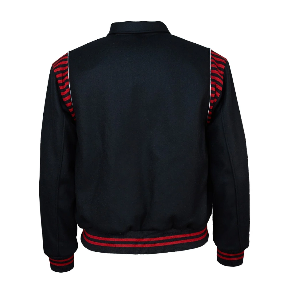 Detroit stars 1950 authentic black bomber jacket