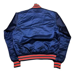 Detroit tigers 1990s navy satin jacket