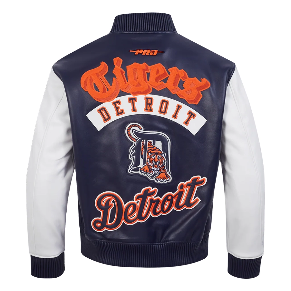 Detroit tigers best of mens leather jacket
