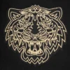 Detroit tigers black gold wool leather varsity jacket black 7