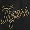 Detroit tigers black gold wool leather varsity jacket black 8