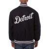 Detroit tigers handcrafted logo wool jacket navy 2