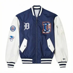 Detroit tigers l 2b bomber blue jacket