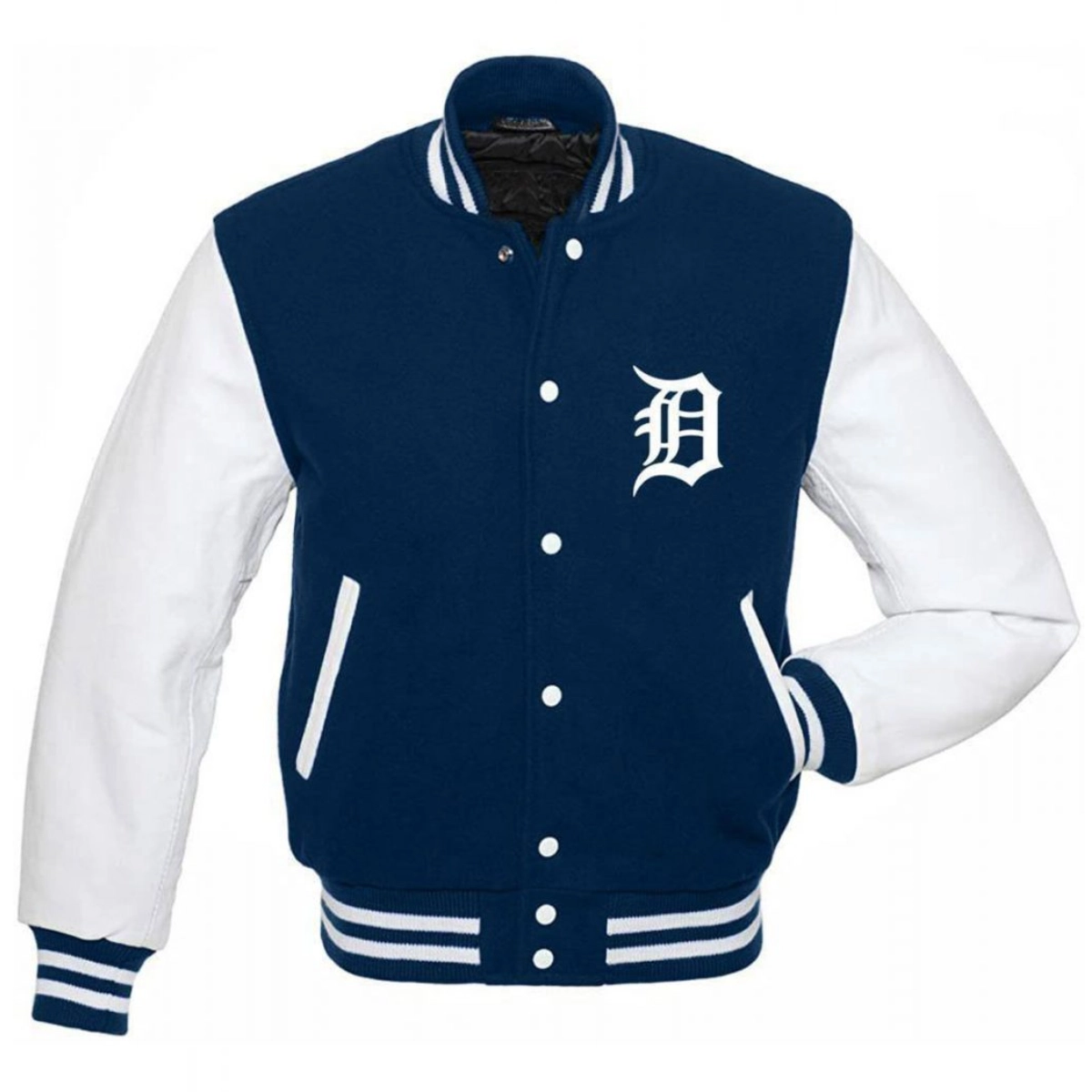 Detroit tigers letterman wool leather varsity jacket 1