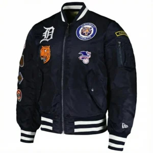 Detroit tigers ma 1 bomber navy jacket