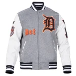 Detroit Tigers Old English Wool/Leather Jacket