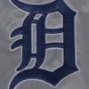 Detroit tigers script tail satin varsity jacket gray 5