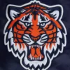 Detroit tigers script tail satin varsity jacket navy 5