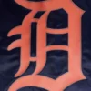 Detroit tigers script tail satin varsity jacket navy 6