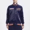 Detroit tigers turn it up m satin varsity jacket