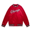 Double clutch lightweight satin jacket chicago bulls