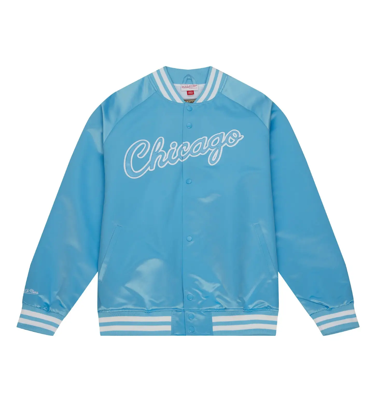 Double clutch lightweight satin jacket chicago bulls 3